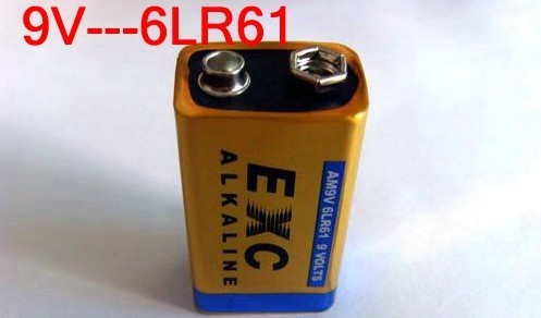 供应全英文包装9V，6LR61碱性*不漏液干电池