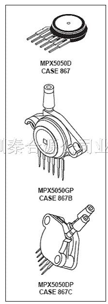 供应motorola气压传感器MPX5050DP、MPX5100DP