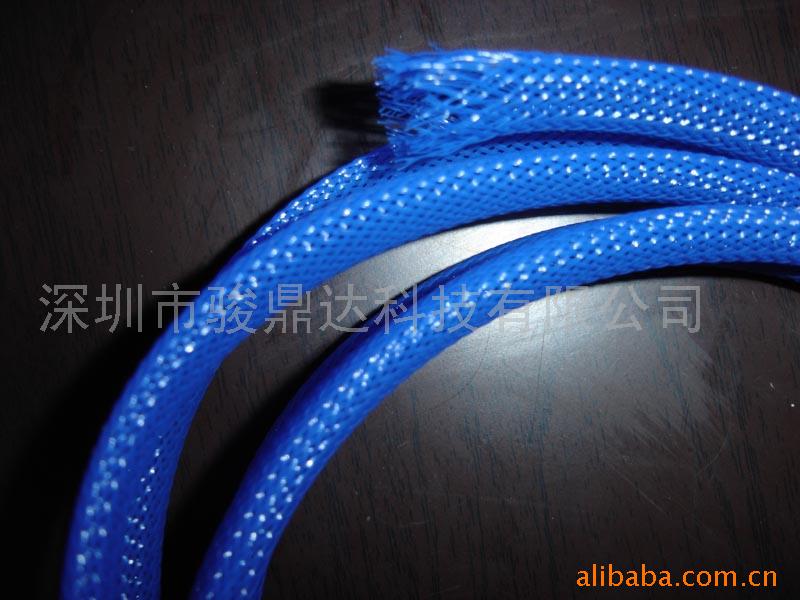 供应UV荧光蓝伸缩编织套管(图)
