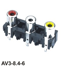 AV同芯插座,AV3-8.4-6同芯插座