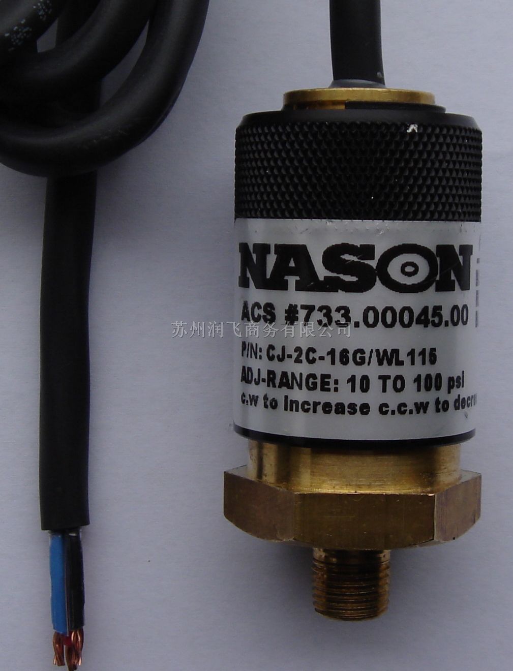 现货供应美国NASON原厂CJ-2C-16G/WL115压力开关