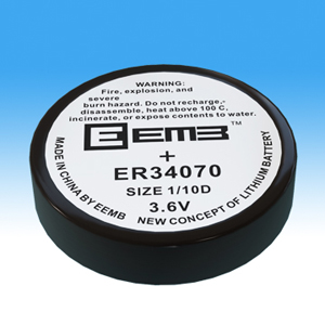 供应锂氩扣式ER电池ER34070