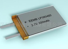 供应EEMB锂聚合物电池LP383450，600mah锂电池