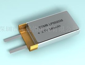 供应EEMB锂聚合物电池LP552035，3.7V/340mAh锂电池