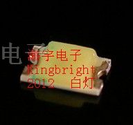 供应Kingbright2012白灯LED发光二级管