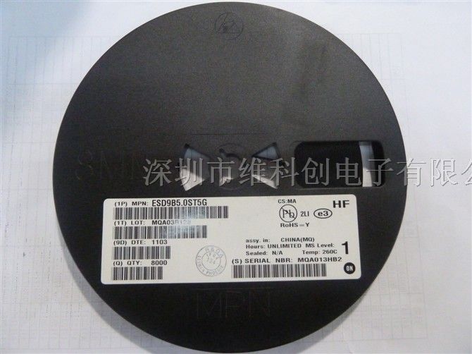 供应二极管原装ON ESD9B5.0ST5G