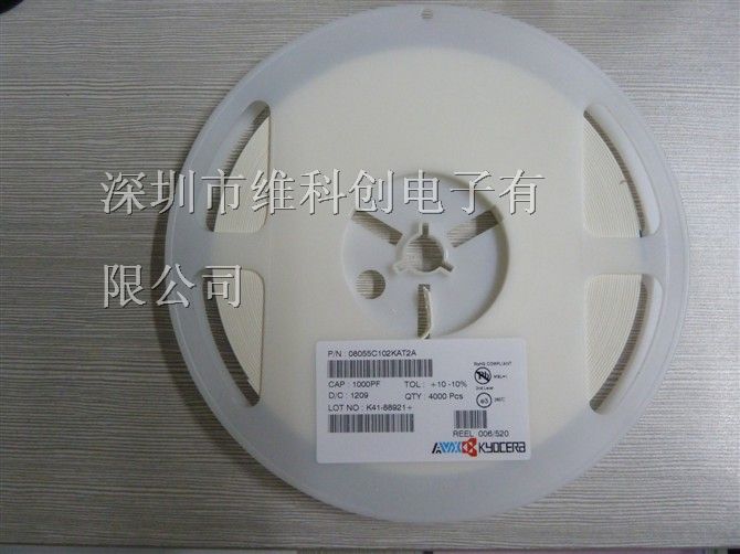 供应电容AVX 08055C102AT2APK