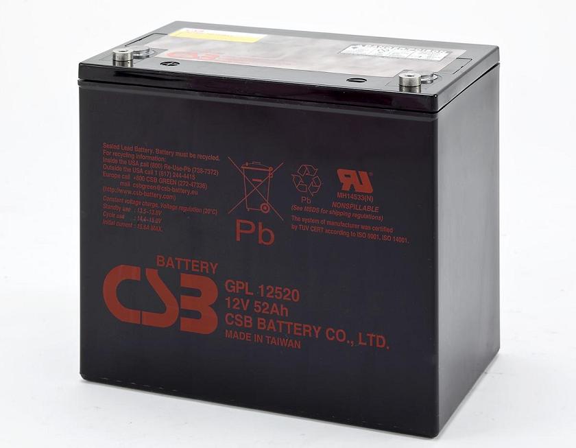 C*电池 GPL12520 (12V 52Ah)