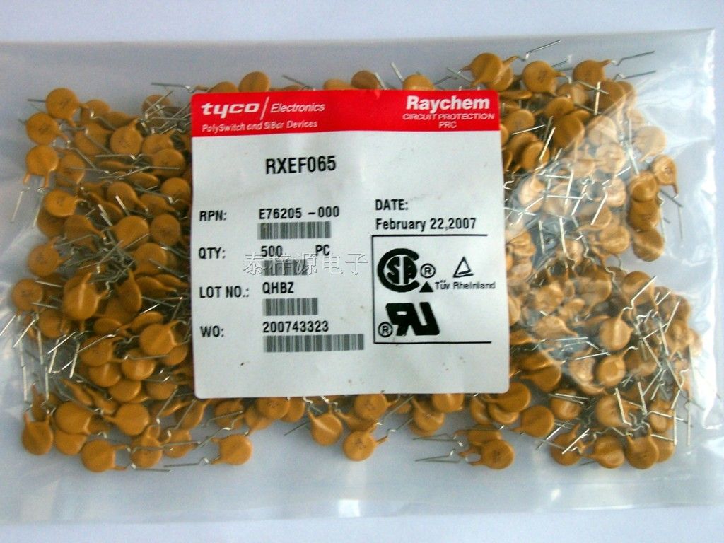 供应RAYCHEM PPTC自恢复保险丝RXEF065