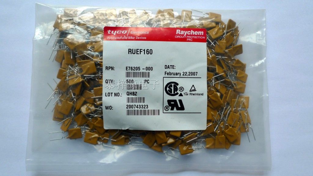 供应RAYCHEM PPTC自恢复保险丝RUEF160