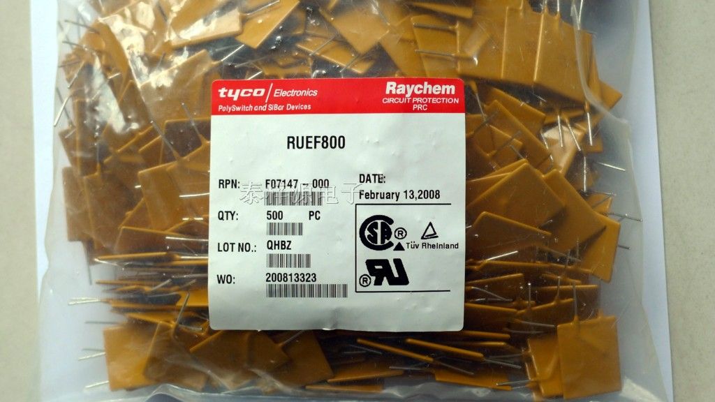 供应RAYCHEM PPTC自恢复保险丝RUEF800