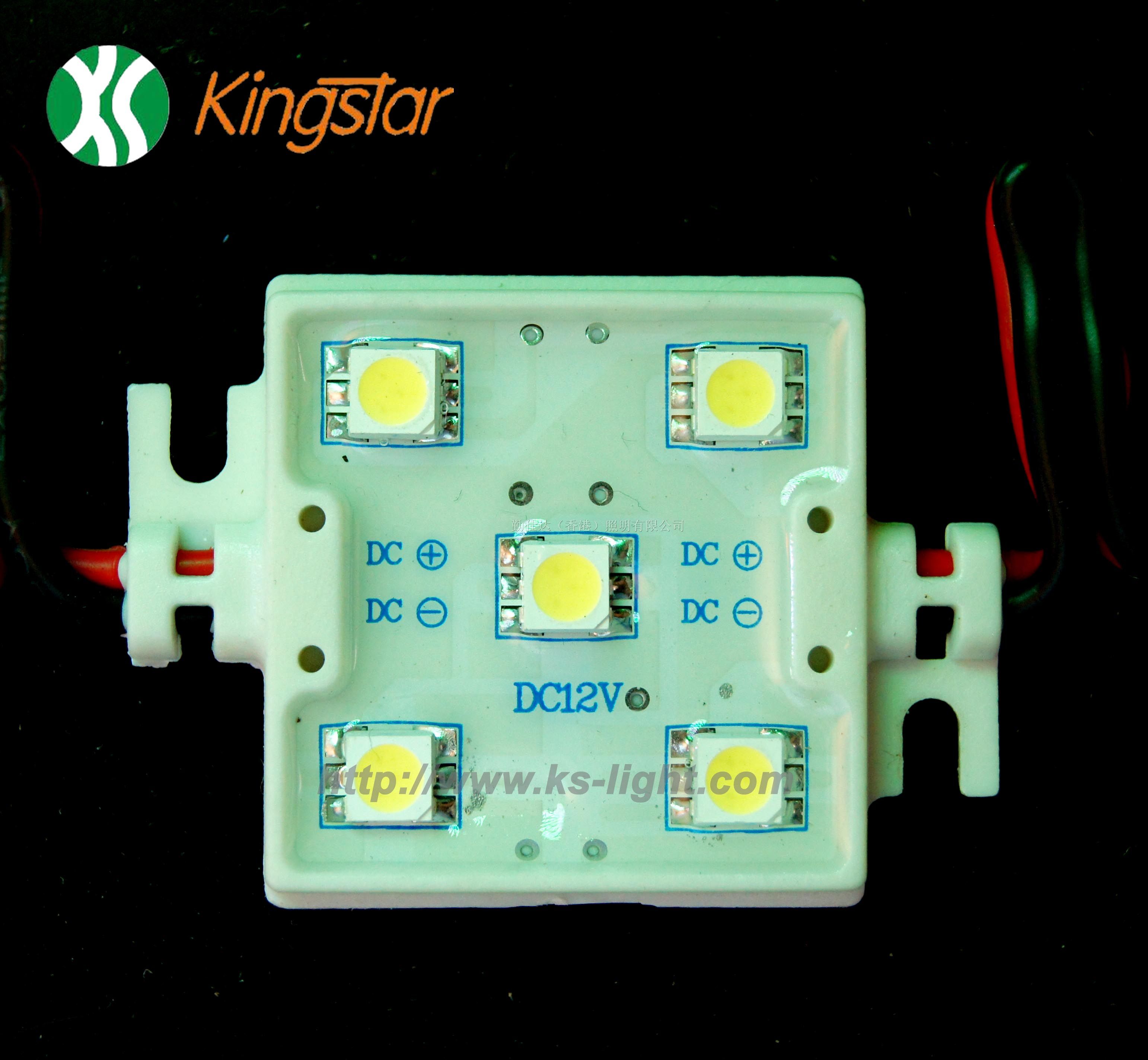 供应5060 5LED模组四方型*水模组