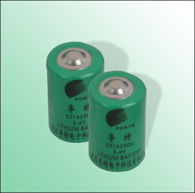 3.6V 1/2AA ER14250 lithium thionyl chloride batter