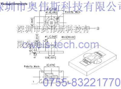 代理 KPTL-3216ZGC-5M*-VFS-01 发光二*管