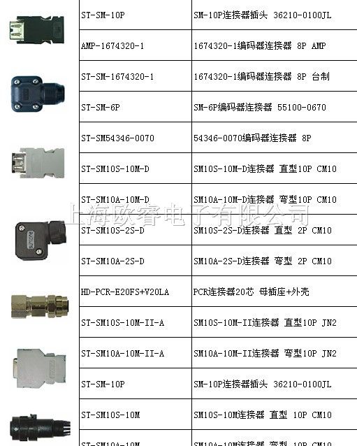 供应 伺服连接器