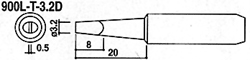 无铅烙铁咀900L-T-3.2D (大型)