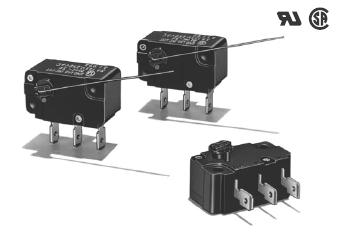 欧母龙微动开关V-15-1A5，V-15-1C25，D2F，D2VW-5-1，