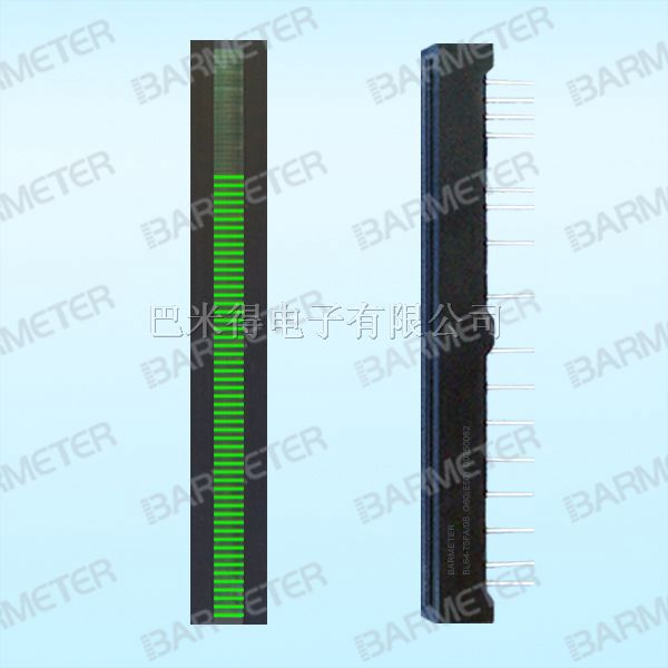64线75mmLED共阴单光柱显示器件