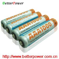 供应镍氢电池-AAA1000mAh(倍特力电池)