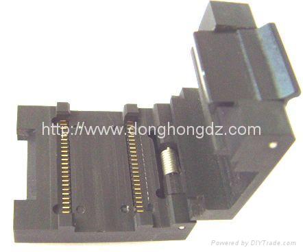供应1.0mm 测试座 48pin