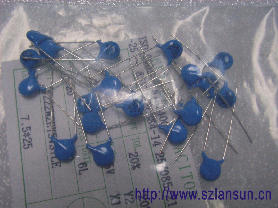 供应安规陶瓷电容器Y2-392MY5V