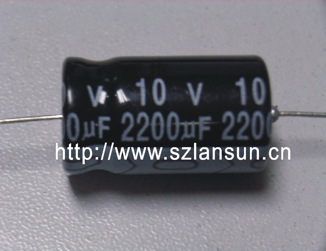 供应SA轴向有*性电解电容2200UF/10V