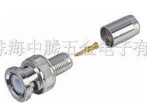 供应免焊型冷压BNC接头 珠海中腾实业BNC厂家