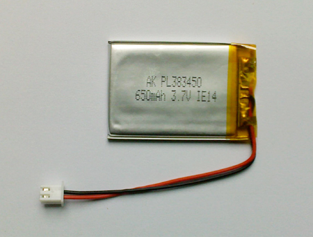 供应聚合物锂电池383450PL(640mAh)