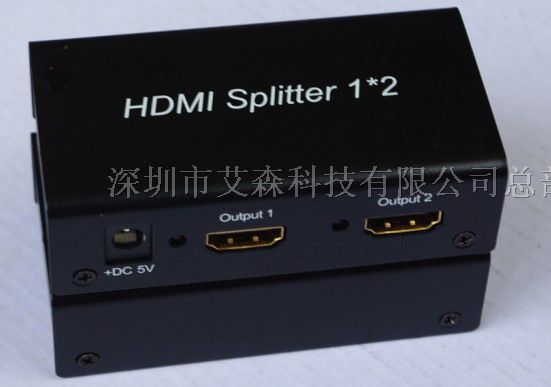 供应 HDMI分配器一分二，HDMI分配器一进二出，