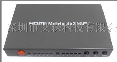 供应 HDMI矩阵四进二出 HIFI    音视频HDMI矩阵