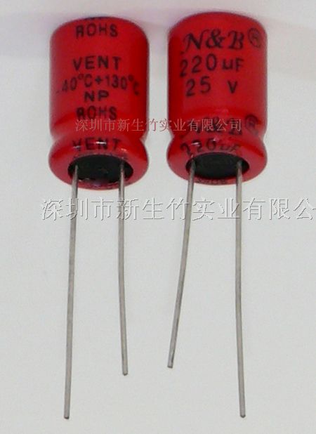 供应低压NP无*电解电容220UF/25V