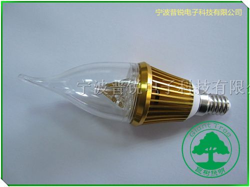 供应4w LED蜡烛灯 高亮度， 频闪 绿色*LED灯