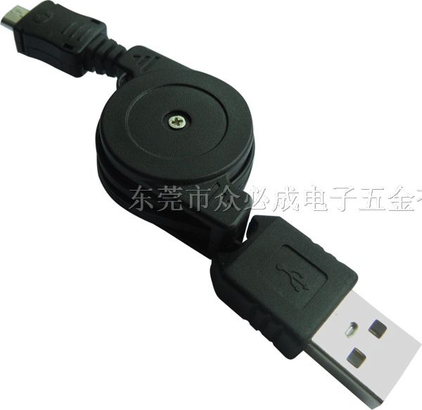 充电器伸缩线，U* AM TO Micro 5P充电器伸缩线