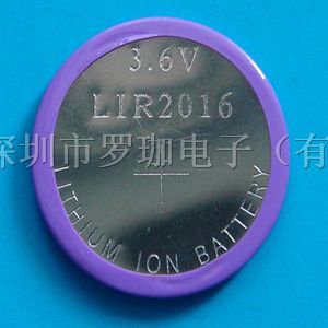 供应LIR2016充电电池（3.6V/锂离子）厂家