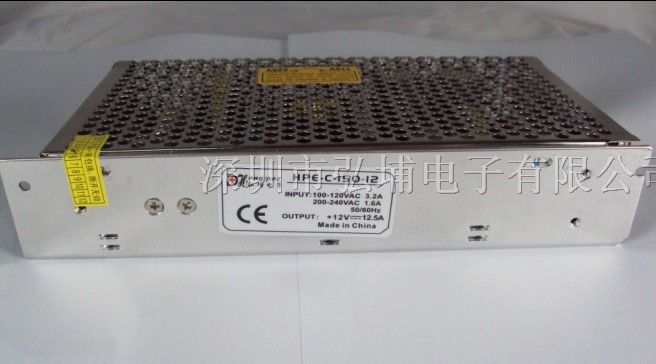 供应150W 12V12.5A开关电源 监控 显示屏、LED、软灯条