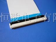 FPC/FFC排线插座0.5间距 30P翻盖下接式连接器