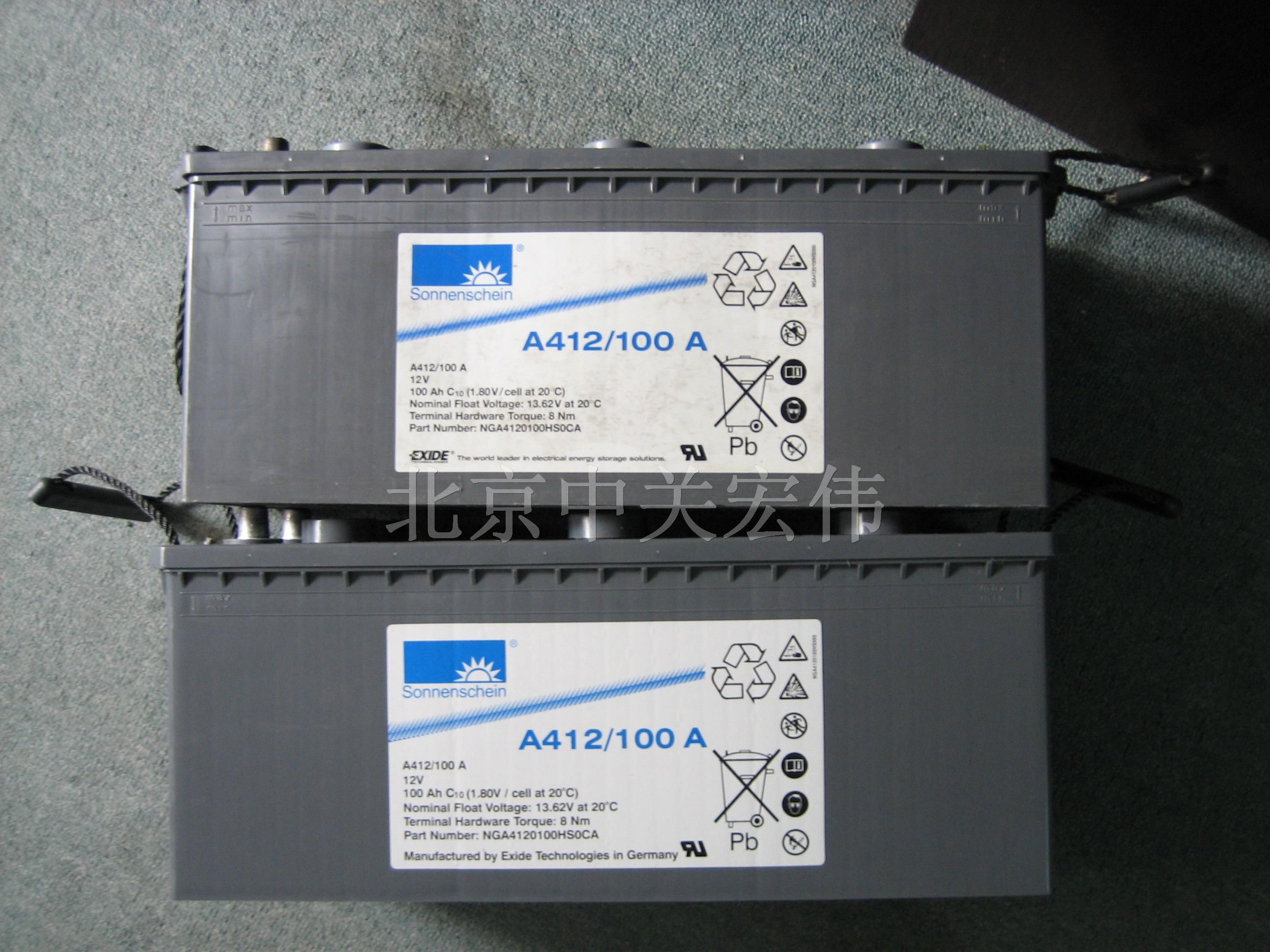 A412/100A德国阳光蓄电池报价内蒙乌海胶体电池送货