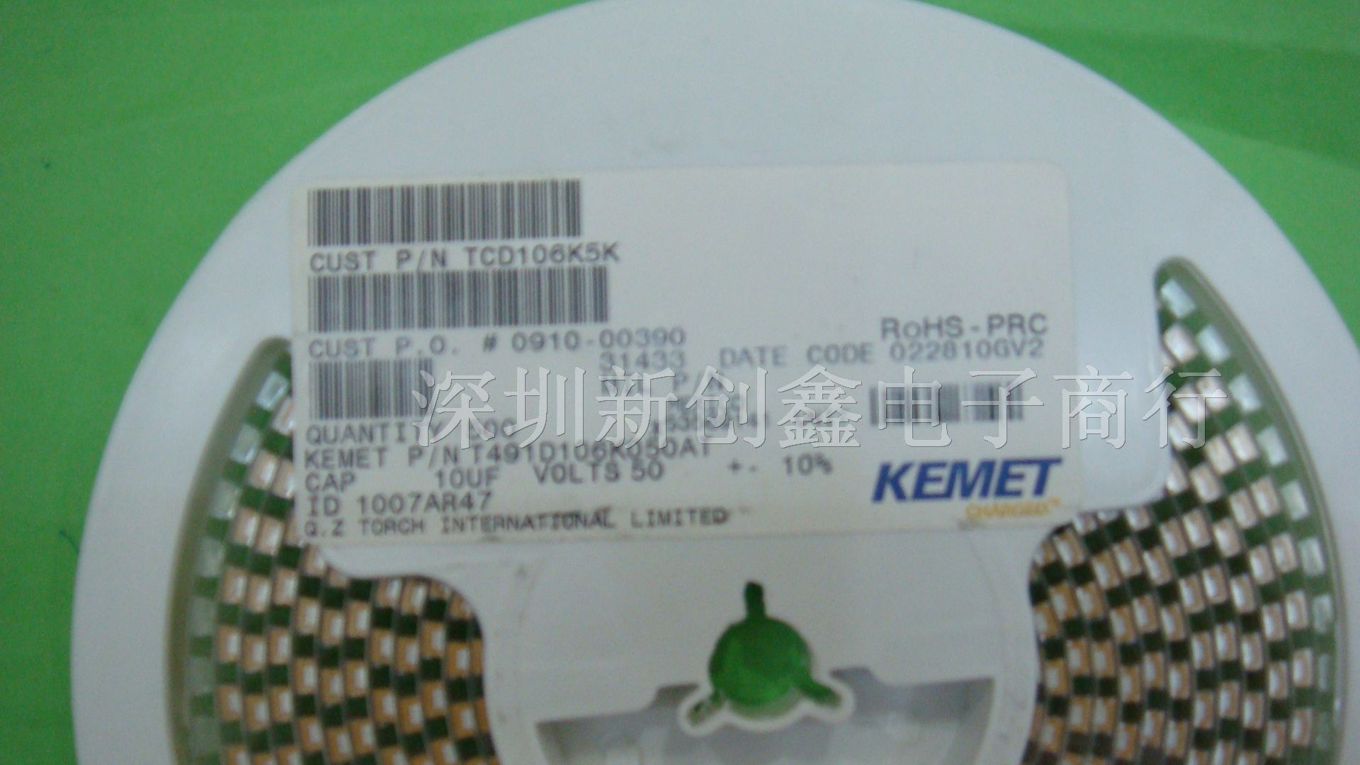 现货供应KEMET钽电容T491D686K006AT 68UF 6.3V D