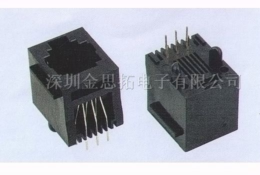 供应金线通讯网络插头、插座RJ45、RJ11