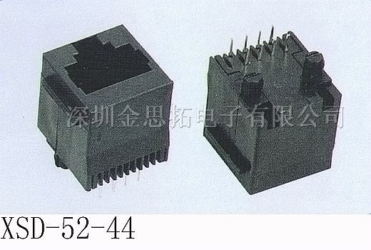 供应金线通讯网络插头、插座RJ45、RJ11（52-44）