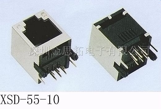 供应金线通讯网络插头、插座RJ45（55-10）