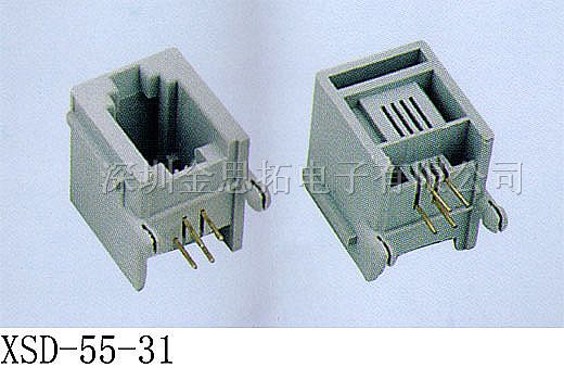 供应金线通讯网络插头、插座RJ45、RJ11(5-31)