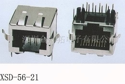 供应金线通讯网络插头、插座RJ45、RJ11(56-21)