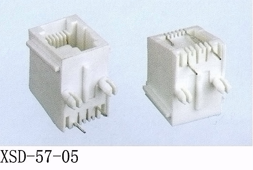 供应金线通讯网络插头、插座RJ45、RJ11(57-05)