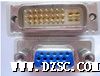 DVI24+5转VGA针转接头、DVI公转VGA母