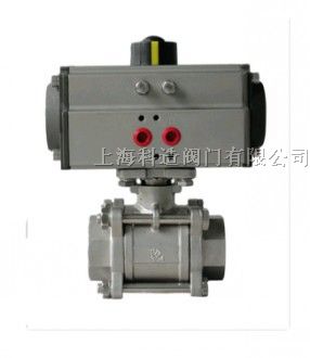 供应气动内螺纹三片式球阀[Q611F]