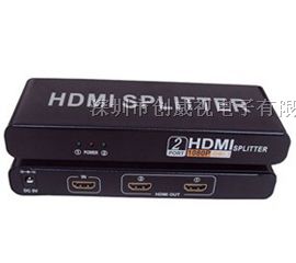 供应1进2出高清视频信号HDMI分配器