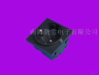 供应AC插座  电源转换工业插座2号欧式座