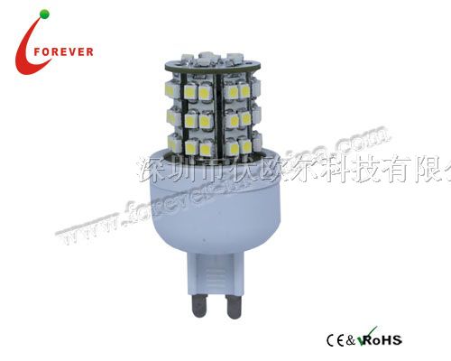 供应深圳厂家生产G9晶元3528SMD48灯LED水晶照明灯