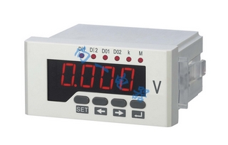 供应XY194U-5K1/DP3单排LED数显电压智能表 48*96